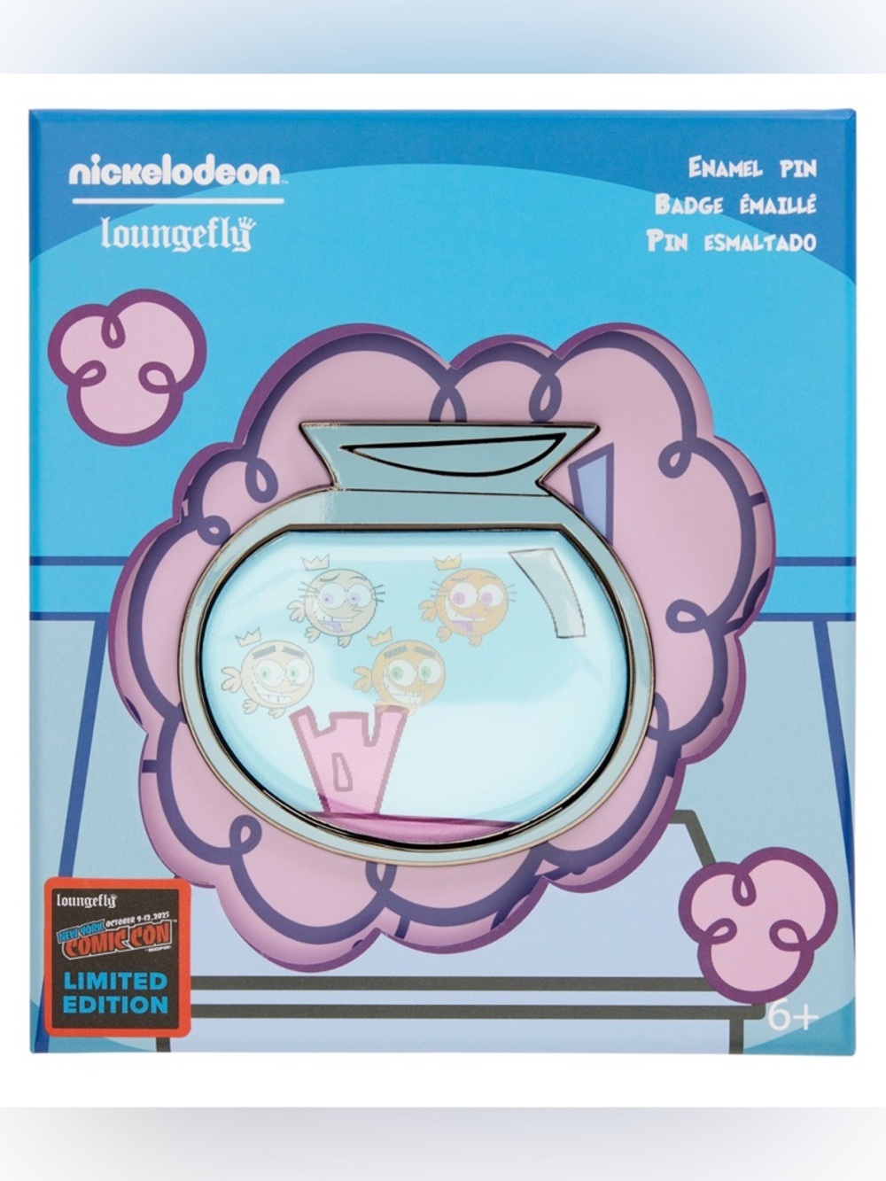 NWT Loungefly NYCC Limited Edition The Fairly OddParents Lenticular 3" Pin RARE - Picture 2 of 7